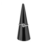 5pcs Acrylic Finger Cone Ring Holder Showcase Stand Jewelry Organizer Rack