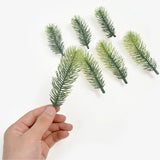 5pcs Artificial Green Pine Branches Christmas Decor DIY Wreath Handcraft
