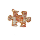 5pcs Autism Awareness Charms 31x21mm Pendants For Jewelry Making