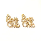 5pcs Crystal Stone Letters Pendant DIY Jewelry Making Accessory
