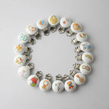 5pcs Baby Pacifier Clip Metal Wooden Multiple Pattern Child Molar Chain Holder