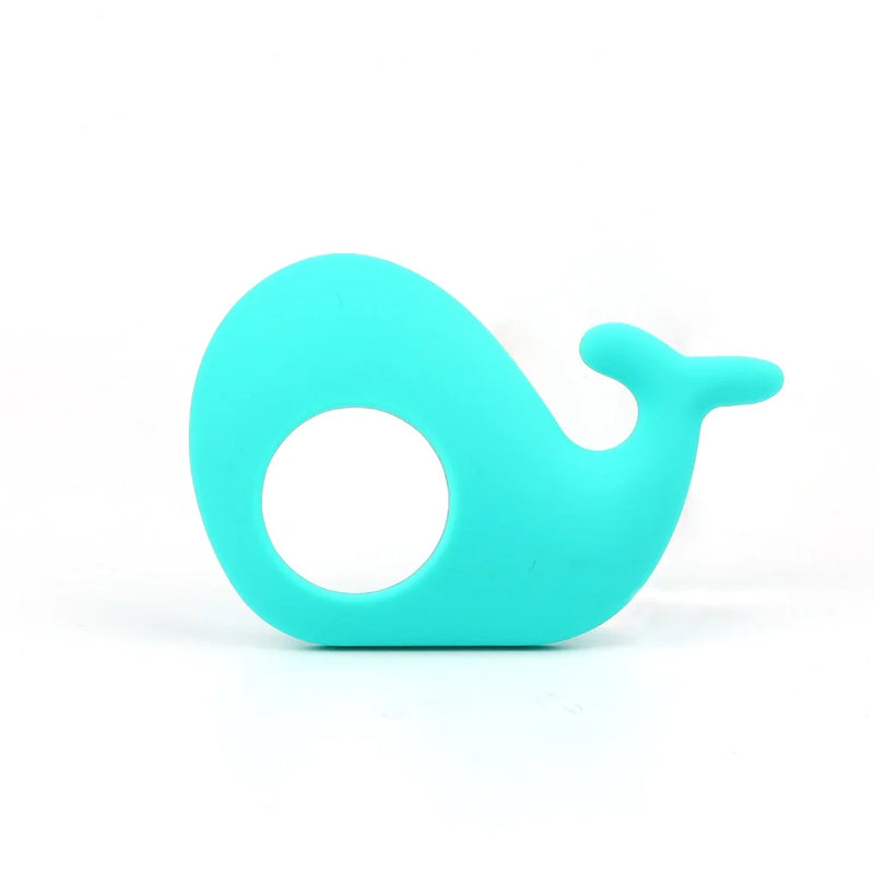 5pcs Baby Teething Whale Silicone Beads BPA Safe Food Newborn Teething Chew