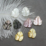 5pcs Natural Shell Leaf Pendant 12x14mm DIY Jewelry Accessories