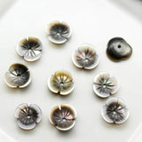 5pcs Natural Pearl Shell Cherry Bauhinia Bowl Flower Beads DIY Jewelry Making