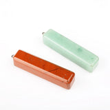 5pcs Natural Stone Rectangular Pendant for DIY Jewelry