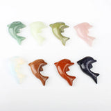 5pcs Natural Stone Colored Animal Pendant Star DIY Jewelry Making