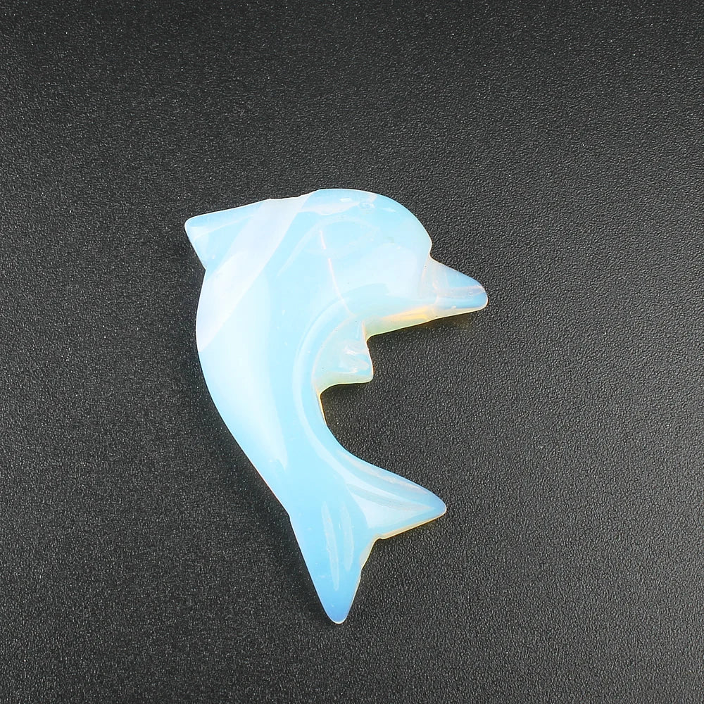 5pcs Natural Stone Colored Animal Pendant Star DIY Jewelry Making