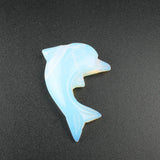 5pcs Natural Stone Colored Animal Pendant Star DIY Jewelry Making