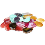 5pcs Natural Stone Drop-shaped Pendant Star Jewelry Making DIY