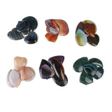 5pcs Natural Stone Geometric Pendant Jewelry Making DIY Accessories