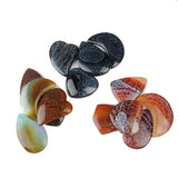 5pcs Natural Stone Geometric Pendant Jewelry Making DIY Accessories