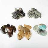5pcs Natural Stone Geometric Pendant Jewelry Making DIY Accessories