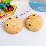 5pcs Chocolate Biscuit Resin Charms Earring Keychain Pendant DIY