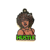 5pcs Hustle Girl Charms for Jewelry Making Bracelet Bangle Necklace Keychain
