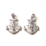 5pcs Gold-Plated Anchor Charm for Women Bracelet Necklace Making