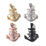 5pcs Gold-Plated Anchor Charm for Women Bracelet Necklace Making