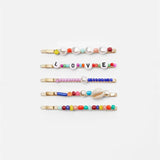 Bohemian Beads Long Hairpin Barrettes Sweet ZA Hair Clips