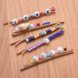 Bohemian Beads Long Hairpin Barrettes Sweet ZA Hair Clips