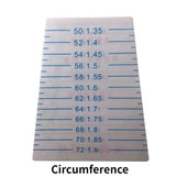5pcs Bracelet Measuring Card Tool for Jewelry Diameter and Circumference