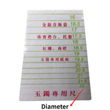 5pcs Bracelet Measuring Card Tool for Jewelry Diameter and Circumference