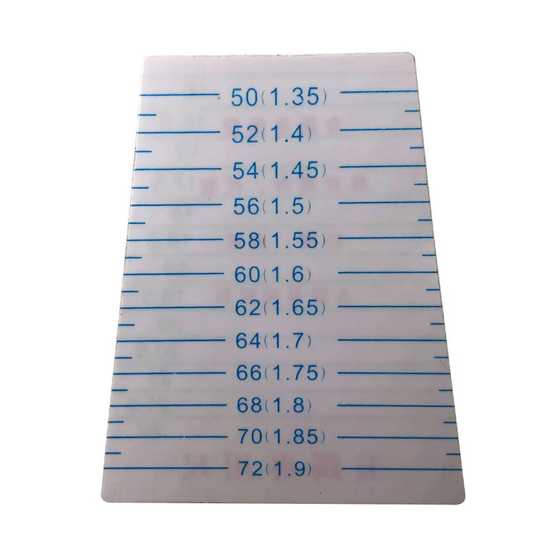 5pcs Bracelet Measuring Card Tool for Jewelry Diameter and Circumference