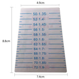 5pcs Bracelet Measuring Card Tool for Jewelry Diameter and Circumference