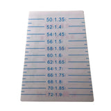 5pcs Bracelet Measuring Card Tool for Jewelry Diameter and Circumference