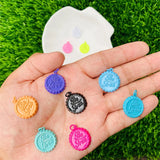 5pcs Brass Enamel Bottle Top Charms Pendants for Jewelry Making