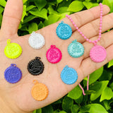 5pcs Brass Enamel Bottle Top Charms Pendants for Jewelry Making