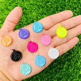 5pcs Brass Enamel Bottle Top Charms Pendants for Jewelry Making