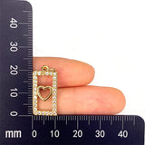 5pcs Zirconia Charms Pendants for Necklace Bracelet Making