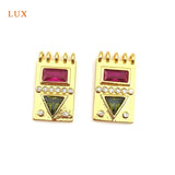 5pcs Brass Plated Minimalist Pendant for Women Necklace Making