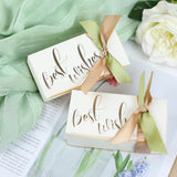 5pcs Bronzing Paper Candy Box Heart Jewelry Favor Box Thank You Packaging Bags