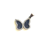5pcs Butterfly Charm for Bracelet Making Green Purple Fuchsia Pendant
