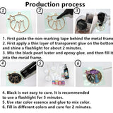 5pcs Cat Border Mold Silicone Resin Epoxy Pendant DIY Jewelry Making