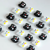 5pcs Cat Head Lampwork Beads 14X16mm DIY Loose Spacer Animal Bead