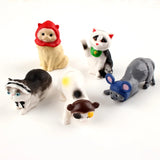 5pcs Cat Keyboard Hangers Charms Pendants Jewelry PVC Enamel Accessories