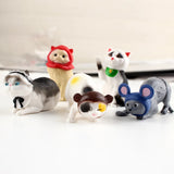 5pcs Cat Keyboard Hangers Charms Pendants Jewelry PVC Enamel Accessories