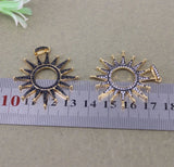 5pcs CZ Star Pendant, Micro Pave Charm Pendant for Necklaces
