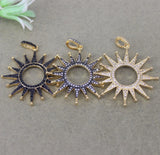 5pcs CZ Star Pendant, Micro Pave Charm Pendant for Necklaces