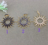 5pcs CZ Star Pendant, Micro Pave Charm Pendant for Necklaces