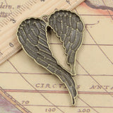 5pcs Angel Wings 67x42mm Tibetan Silver Pendants DIY Craft