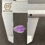 5pcs Natural Amethyst Crystal Carving Pendant for DIY Jewelry Making