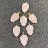 5pcs Natural Amethyst Crystal Carving Pendant for DIY Jewelry Making