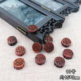 5pcs Chinese Ebony Wood Jewelry Accessories for DIY Car Hanging Necklace