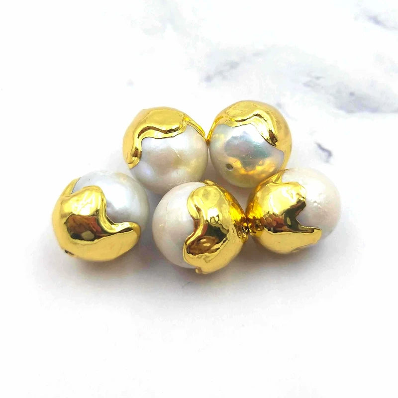5pcs Freshwater Pearl Loose Beads DIY Jewelry Making Men Women Necklace Bracelet