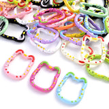 5pcs Cat Shape Key Ring Lobster Clasp for DIY Jewelry Bag Hook
