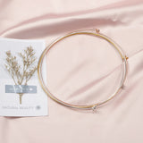 5pcs Copper Wire Choker Collar Memory Metal Base Bezel Hoops