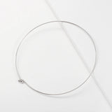 5pcs Copper Wire Choker Collar Memory Metal Base Bezel Hoops