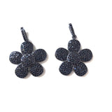CZ Big Flower Charm Pendant for DIY Jewelry Making